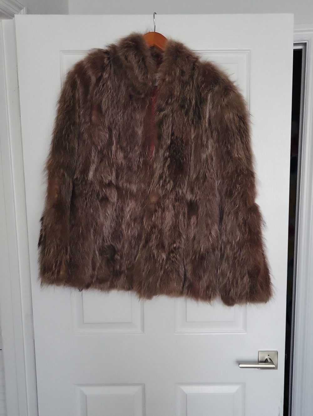 Pieced Raccoon Fur Jacket - Women's